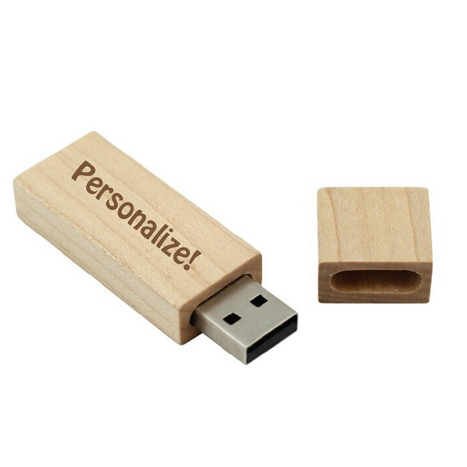 Pen Drive Bambu 4GB/8GB/16GB/32gb C/personalizacao a laser minimo 5 pecas