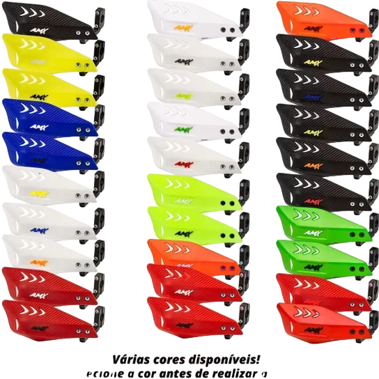 Protetor De Mão Punho Manete Amx Wing Carbono Motocross Trilha