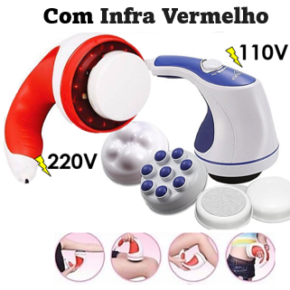 Drenagem Linfática Orbital com Infra Vermelho Aparelho Massageador Muscular 220v e 110v 360º Spin Relax Premium alívio de dores