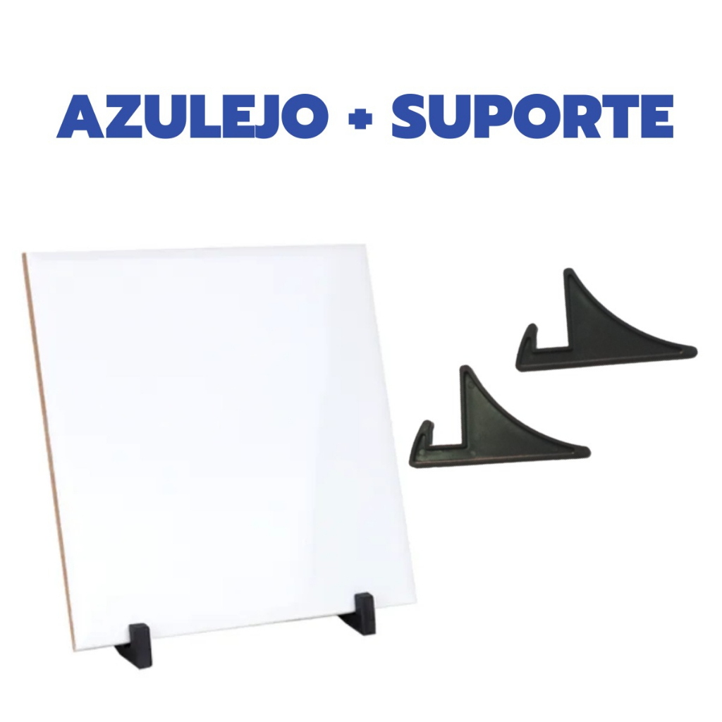 10 Azulejos 15x15 Eliane Resinado Para Sublimação + Suporte