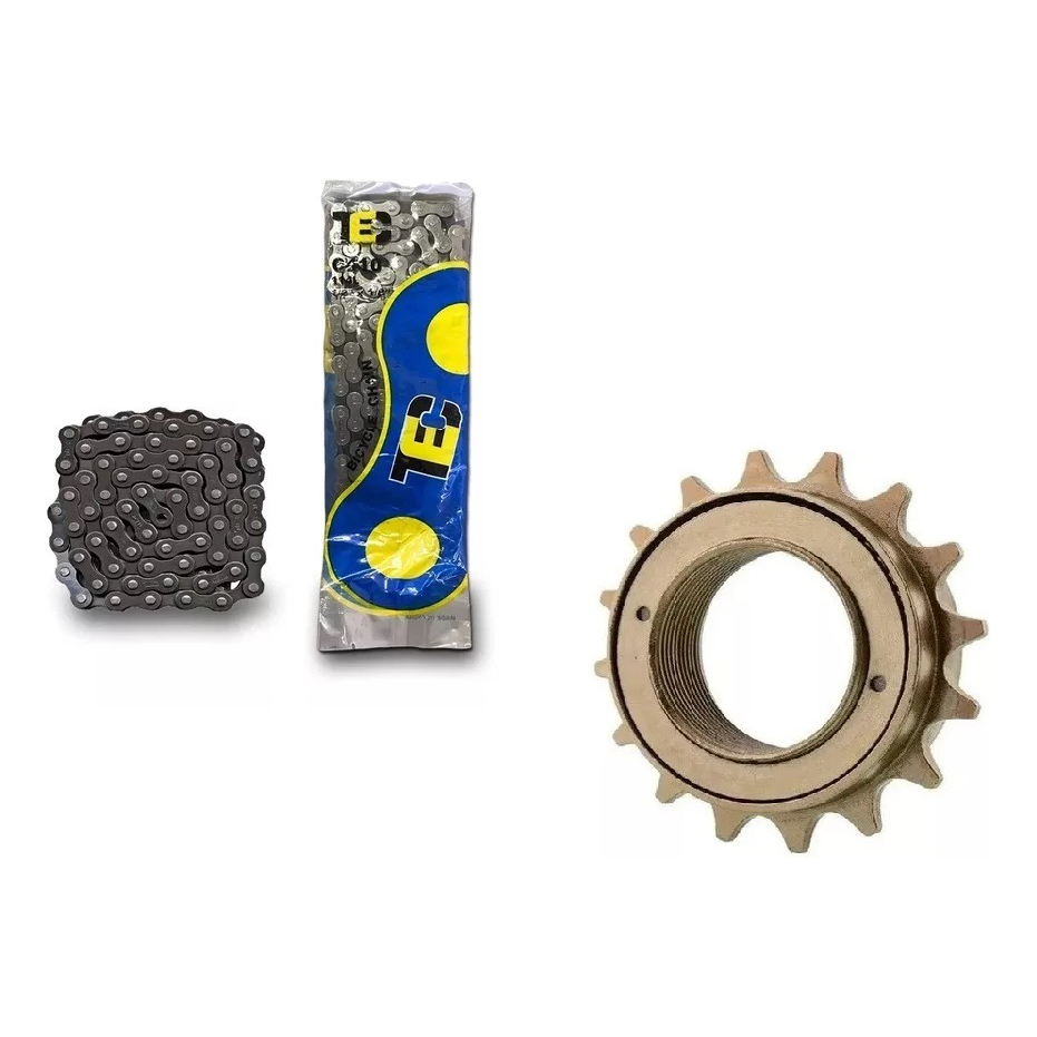 Kit para Bike Aro 16 20 24 26 29 Sem Marcha Catraca 18d Corrente de bicicleta em Oferta na Shopee