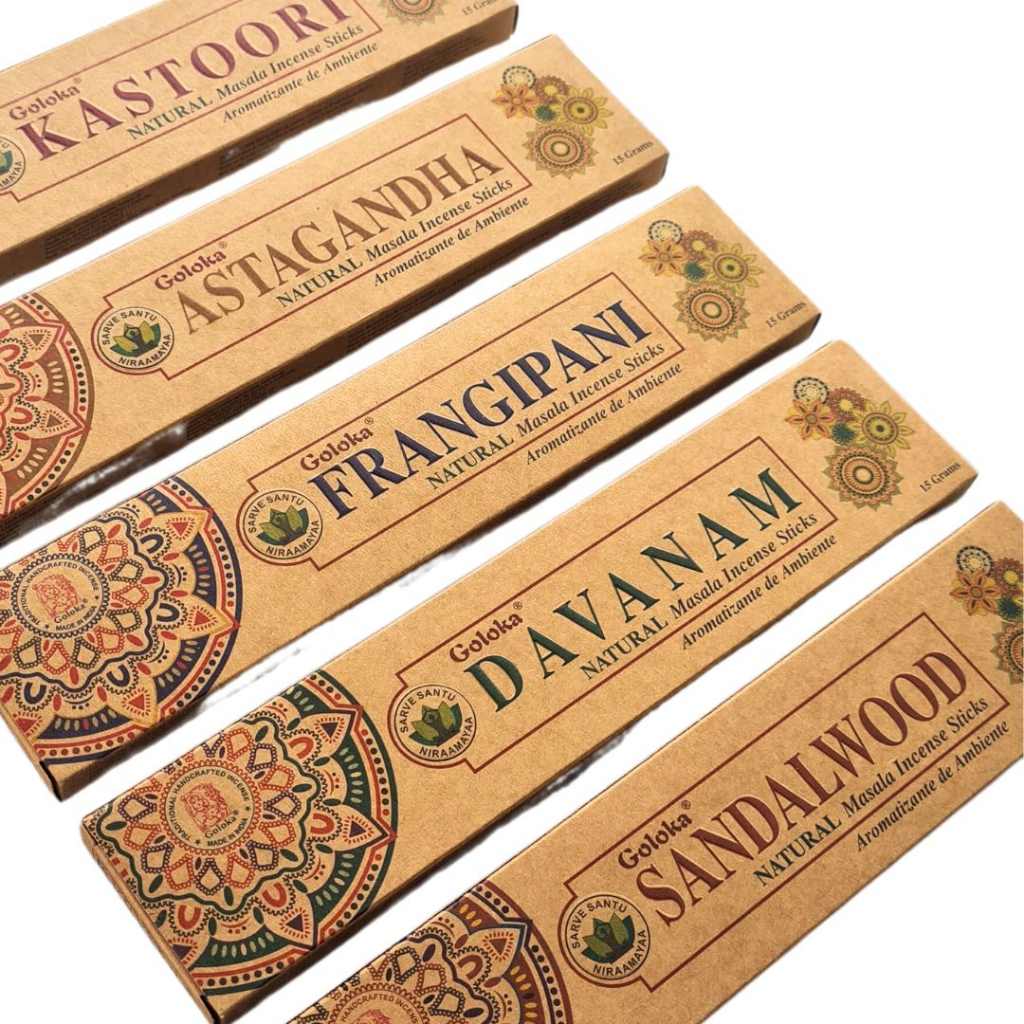 Incenso Goloka de Masala Indiano Natural Linha Organica