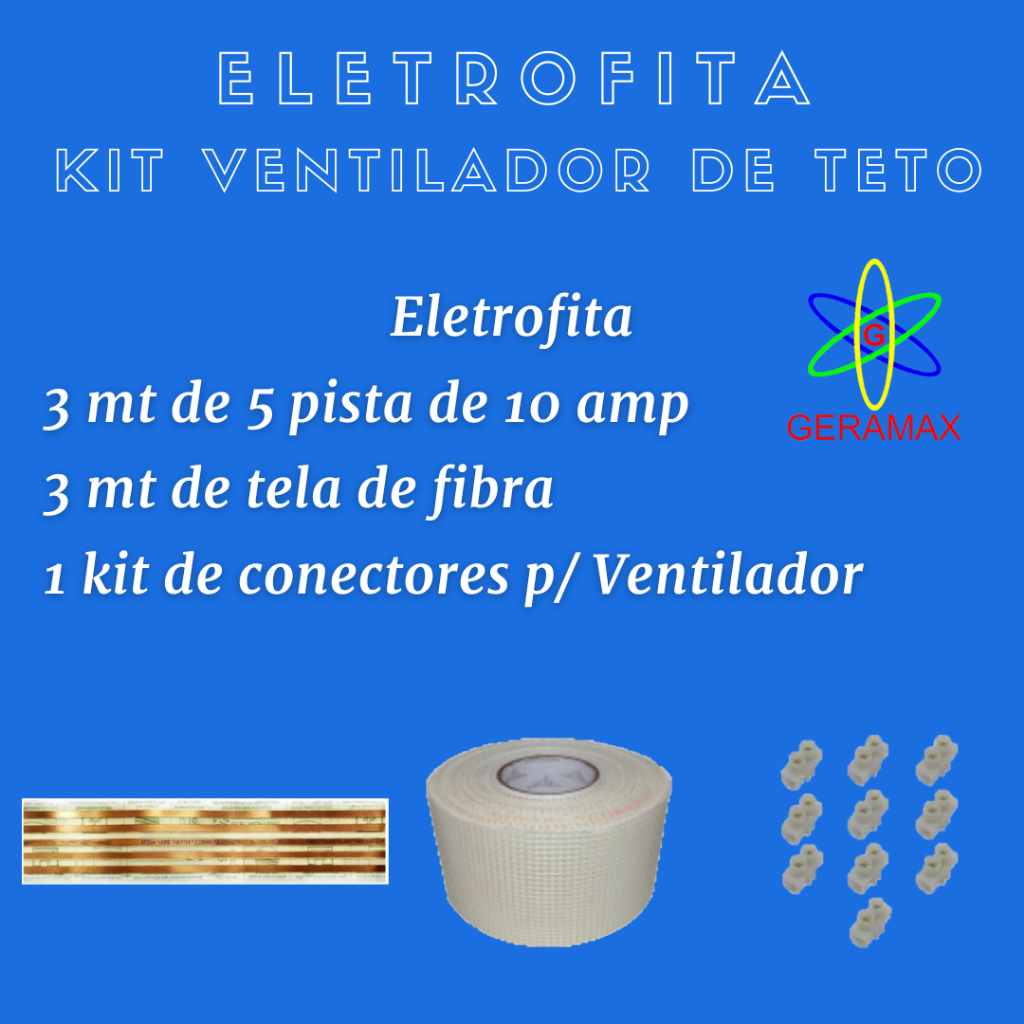 KIT ELETROFITA VENTILADOR DE TETO