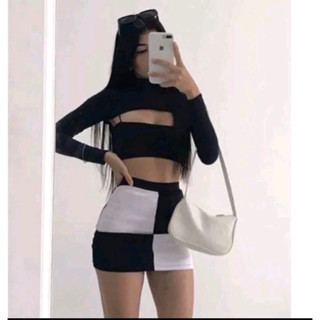 Conjunto femenino Bicolor 3 peças