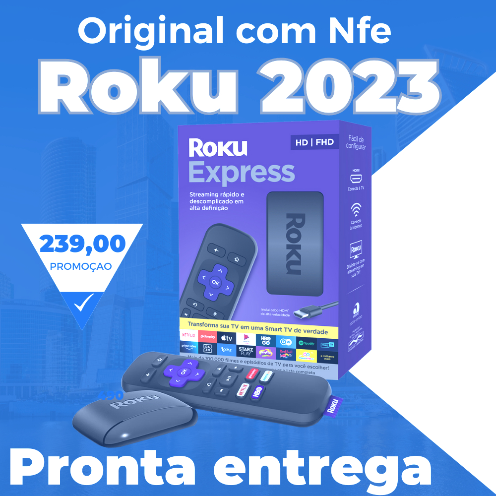 Roku Express | Dispositivo para Transformar TV em smart