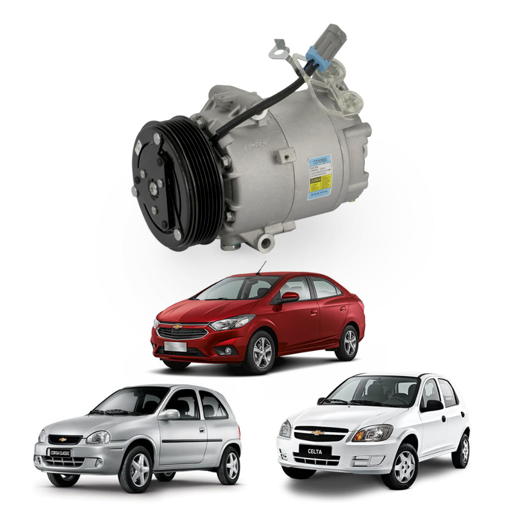 Compressor de Ar Condicionado Celta Corsa Prisma GM 6PK CS10060 Original Delphi Novo em Oferta na Shopee