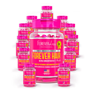 Combo Tratamento 12 Meses Forever Hair Crescimento Capilar