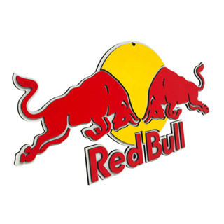 Placa Decorativa Red Bull Logo 3D Relevo Bar Restaurante Decoração