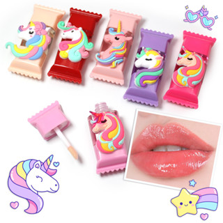 Brilho Labial Gloss de Bala Unicórnio Infantil Note Perfect