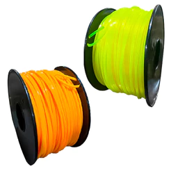 Fio De Nylon Quadrado Ou Redondo 1KG Rolo Para Roçadeira Aparador Grama Reposição Resistente