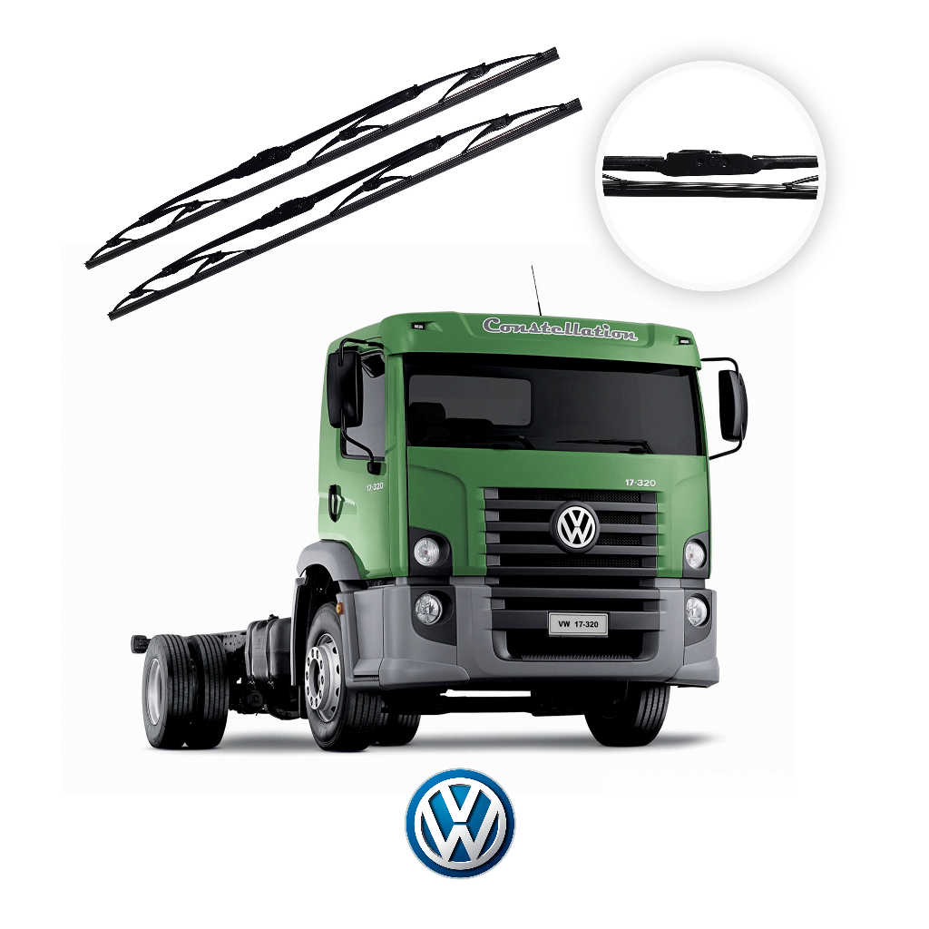 2 Limpadores Do Para-brisa Constellation Palhetas Dianteiras Caminhão Volkswagen 2006 A 2023