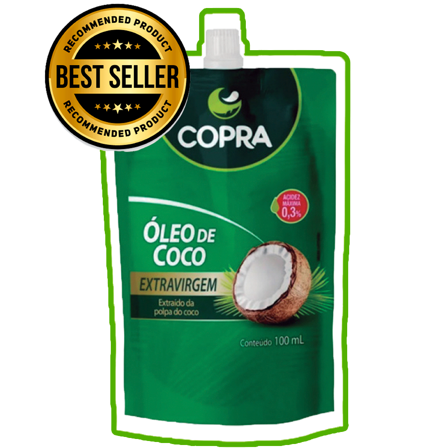 Óleo de Coco Extra Virgem 100ml Stand Pouch - Copra