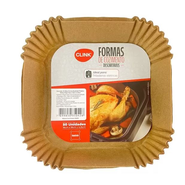 Kit 50 Forma de Papel Para Air Fryer Tapete Forro Protetor Descartável Promoção em Oferta na Shopee