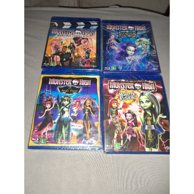 bluray monster high lote 4 filmes NOVOS ORIGINAIS LACRADOS