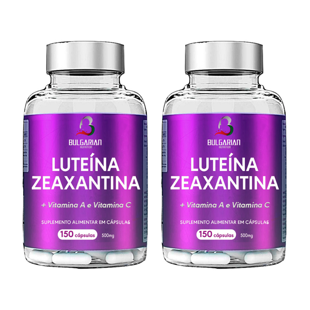 2x Super Luteina Zeaxantina + Vitamina C + Vitamina A 150 Cápsulas 500mg