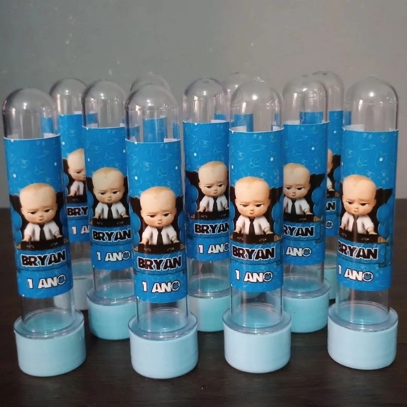 kit com 30 tubetes personalizados ( TODOS OS TEMAS) em Oferta na Shopee