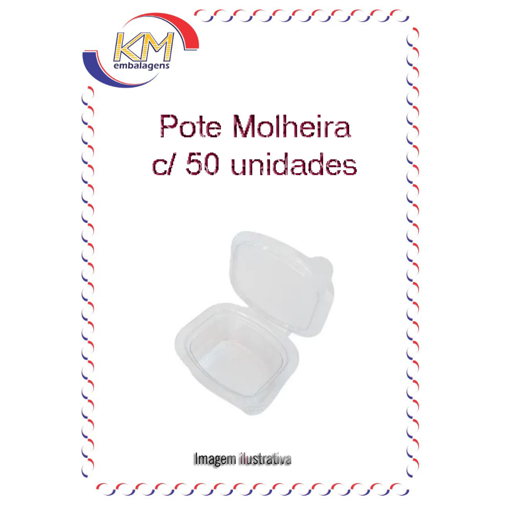 Molheira 30 ml c/tampa articulada c/50 unid - Starpack - mini pote, molhos, delivery, lanchonete