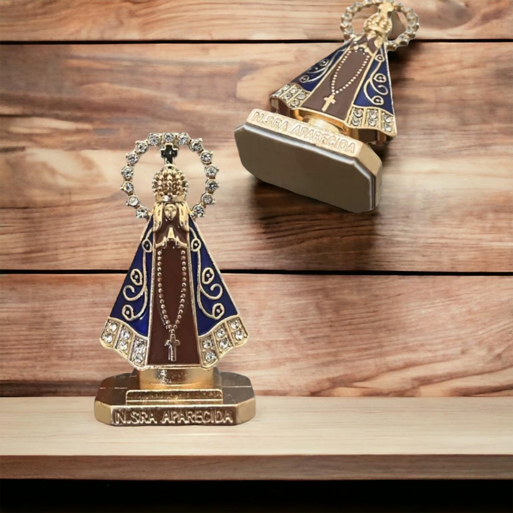 Nossa Senhora Aparecida Para Painel De Carro Pequena Strass em Oferta na Shopee