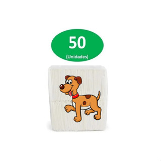 Kit 50 Tapete Higiênico Descartável Cachorro Cão Pet Tam 80X60 Supe gel