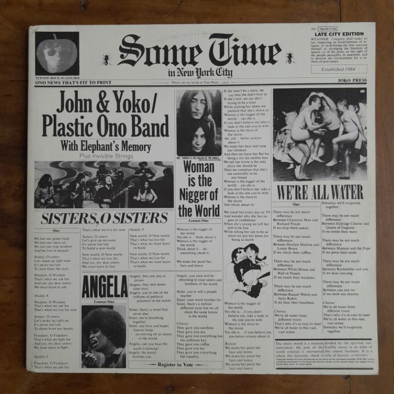 John Lennon & Yoko - Sometime in New York City - lp duplo c/encartes - vinil - Beatles - Plastic Ono Band