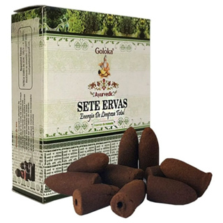 Incenso Cone Cascata Goloka Indiano Natural Backflow em Oferta na Shopee