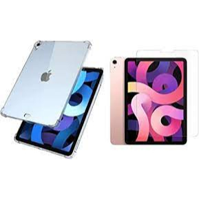Kit 2X1 Apple iPad Air 4 Air 5 Tela 10.9 (2020/2022) -Capa Transparente TPU + Película Ceramica 3D