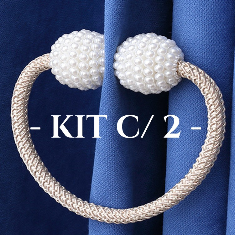 2 Prendedor De Cortina,Ímã Cinto De Cortina De Tecido Corda Imitação De Pérolas Fivela Soco Livre em Oferta na Shopee