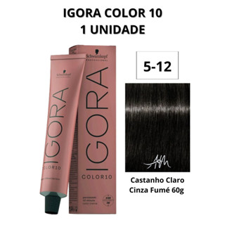 Coloração Igora Color 10 5-12 Castanho Claro Cinza Fumé 60g