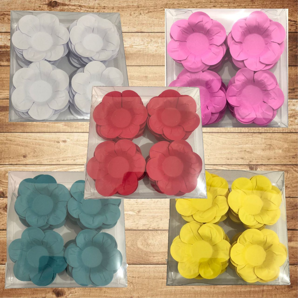 Detalhes do 40 Forminha de Flor/Margarida para doces finos, brigadeiro, beijinho, docinhos