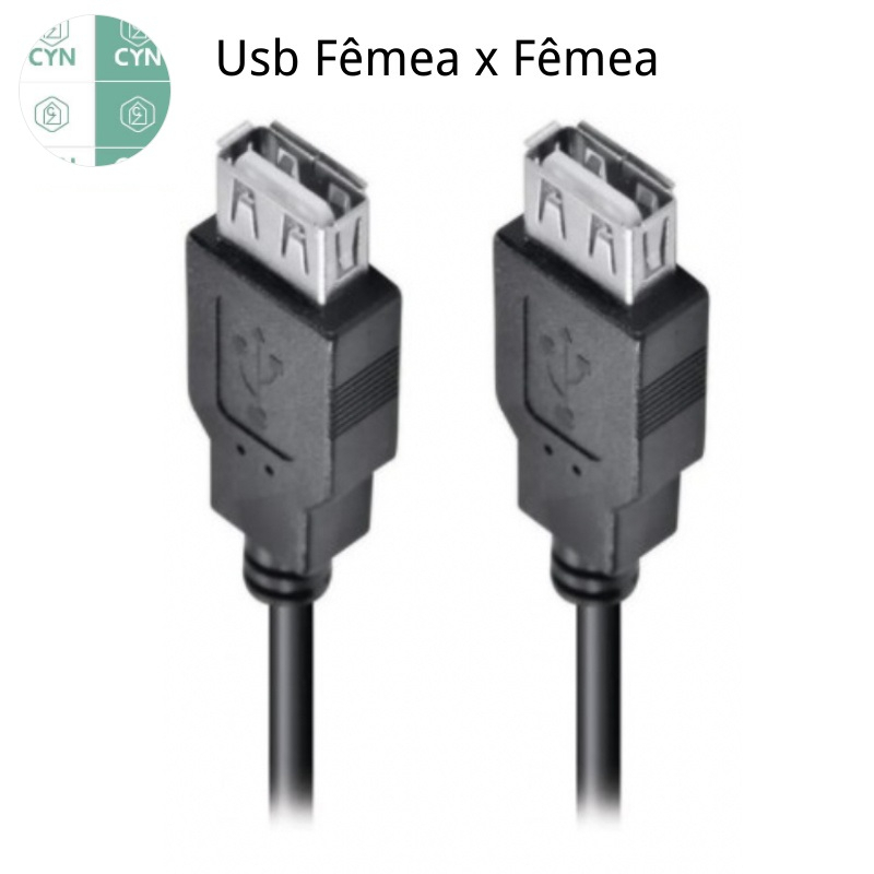 Cabo Extensor Usb 2.0 Fêmea X Fêmea 1.5 Metros