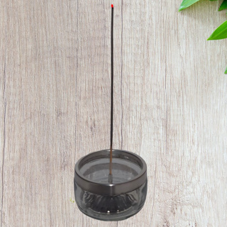 Porta Incenso- Incensário De Vidro e Alumínio em Oferta na Shopee