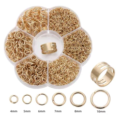 Kit De Argola Elo Metal Materiais Para Fazer Joia 1400pcs
