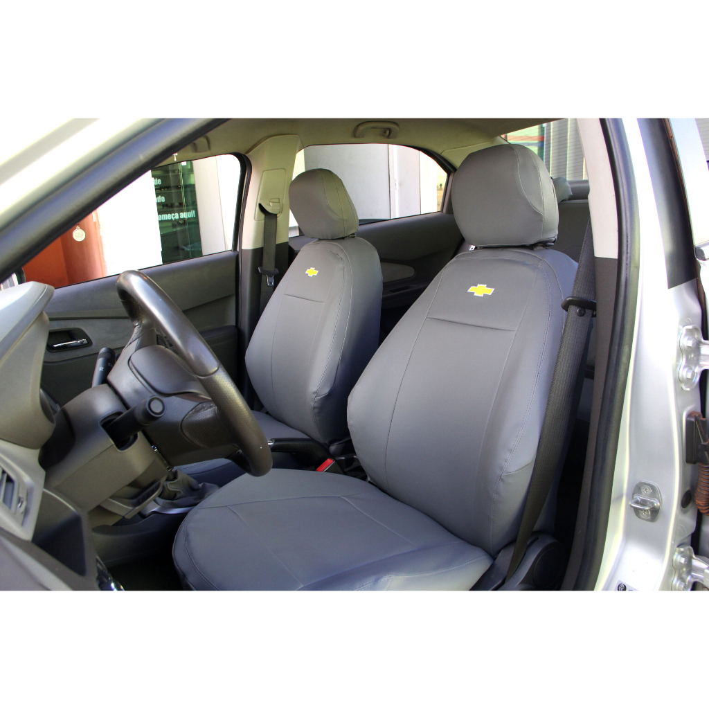 Capa Banco Automotivo 100% Couro Courvin Sob Medida Para Carro Chevrolet Cobalt e Prisma