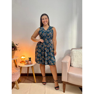 Vestido liganete estampado tipo polo