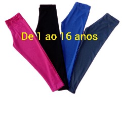calça legging suplex infantil e juvenil