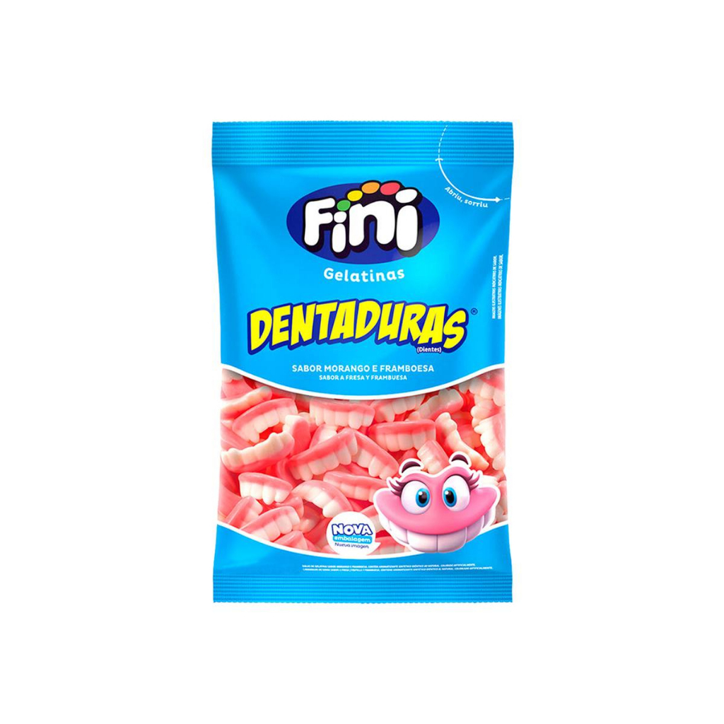 Bala De Gelatina Dentaduras Brilho 500g - Fini