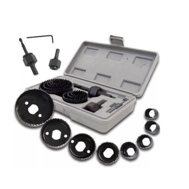 Jogo De Serra Copo Com 11 Peças Com Maleta