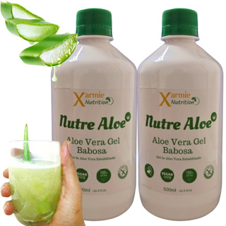 Suco De Babosa - Aloe Vera Gel Puro 1 litro Natural Vegan