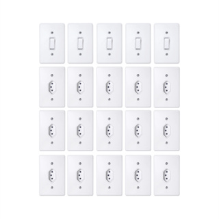 Kit 20 Tomadas e Interruptores (20 Peças) Kit Completo em Oferta na Shopee