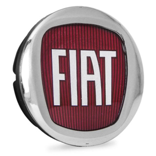 Calota Calotinha Centro de Roda Fiat Vermelha 49,6mm em Oferta na Shopee