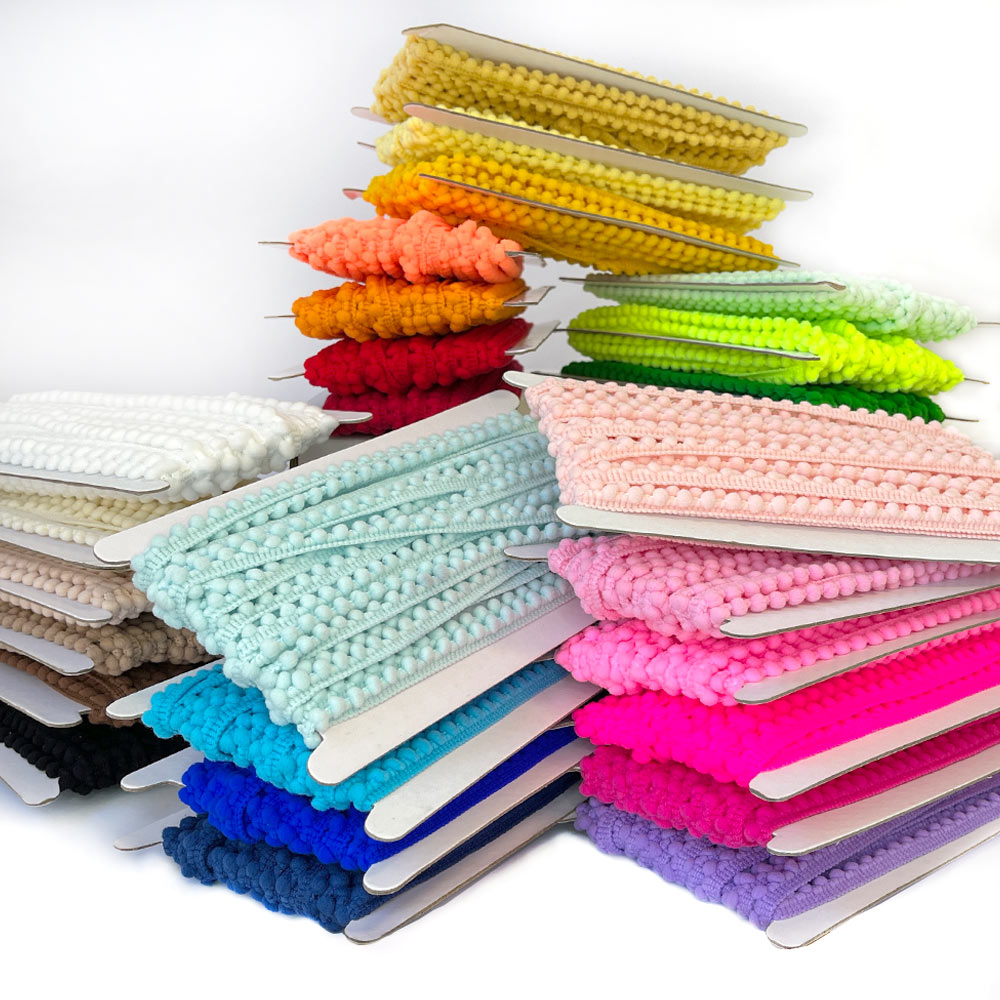 Fita Mini Pompom Grelot 10mm Passamanaria Importada em Oferta na Shopee