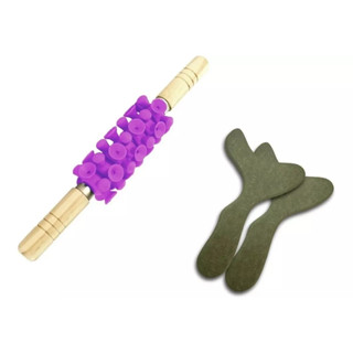 Kit para Massagem com Pantalas + Rolo para Massagem Turbinada/Modeladora