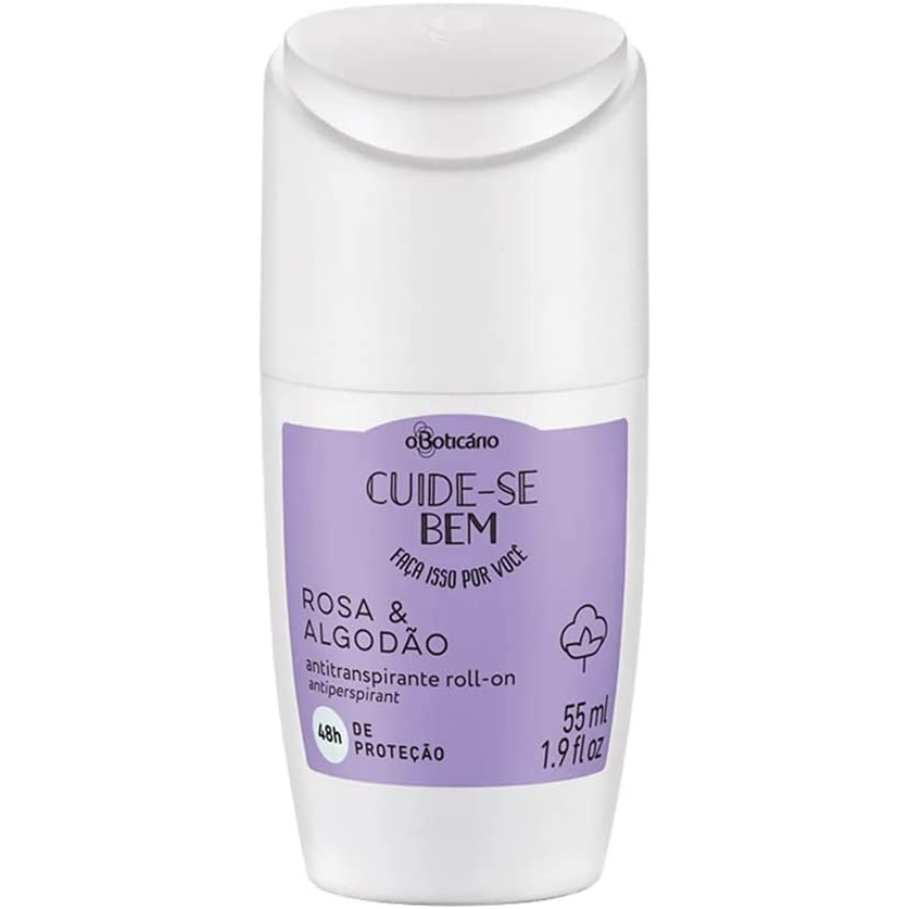 Desodorante Roll-On Cuide-se Bem Rosa e Algodão 55ml