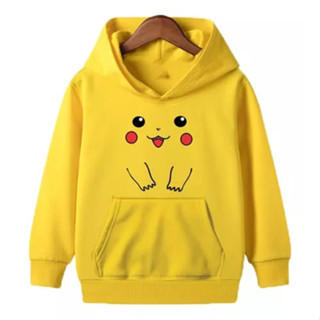 Moletom Infantil Pokemon Pikachu Unissex Com Capuz Kids flanelado