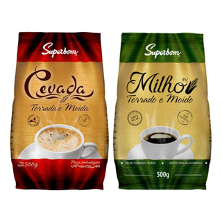 Café Cevada 500g + Café De Milho 500g - Kit Cafés Alternativos sem Cafeína