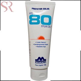 Protetor Solar Fps80 120g Ultra Proteção Resistente Agua protege a pele até 80X Alto poder de hidratação da pele com vitamina E - não oleoso rosto e corpo