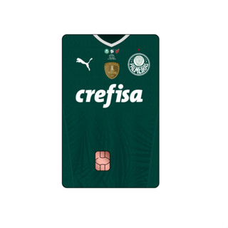 Película Adesivo Para Cartão De Crédito Débito Times De Futebol Palmeiras