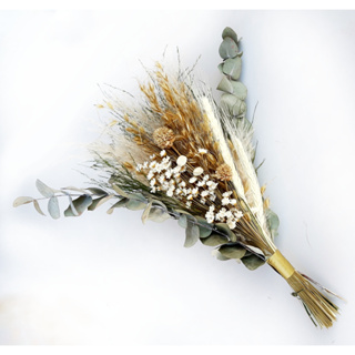 Buquê Médio Eucalipto Arranjo Decoração flores seca desidratada permanente para presente em Oferta na Shopee