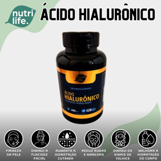 1UN ácido hialuronico com colágeno hidrolisado 120 CAPSULAS DE 500MG