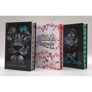 Kit com 3 Bíblias Sagrada Tamanho Grande com Harpa Palavras de Jesus em Vermelho Capa Dura (Kit C) em Oferta na Shopee